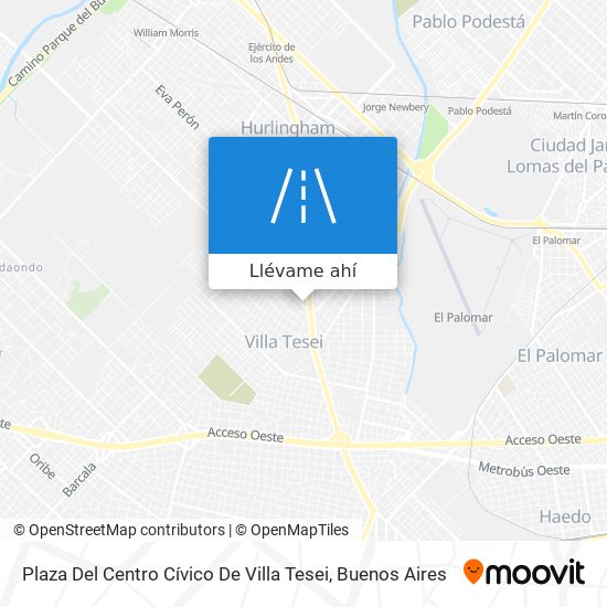 Mapa de Plaza Del Centro Cívico De Villa Tesei