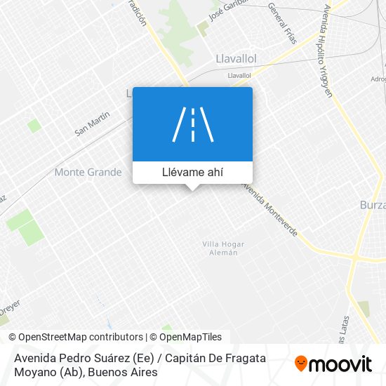 Mapa de Avenida Pedro Suárez (Ee) / Capitán De Fragata Moyano (Ab)