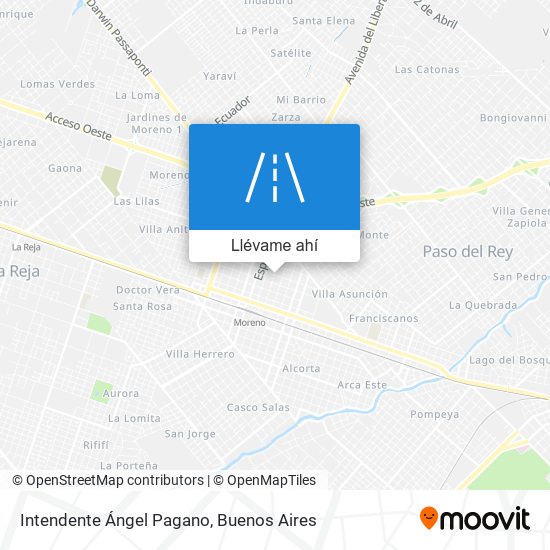 Mapa de Intendente Ángel Pagano