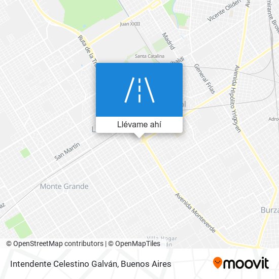 Mapa de Intendente Celestino Galván