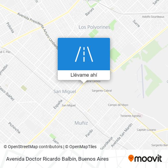 Mapa de Avenida Doctor Ricardo Balbín