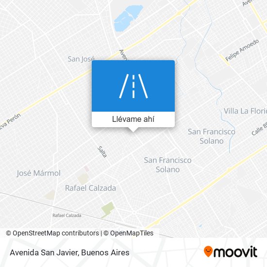 Mapa de Avenida San Javier