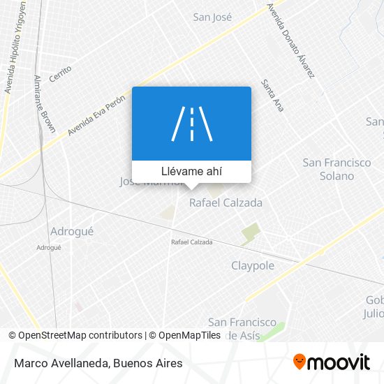 Mapa de Marco Avellaneda