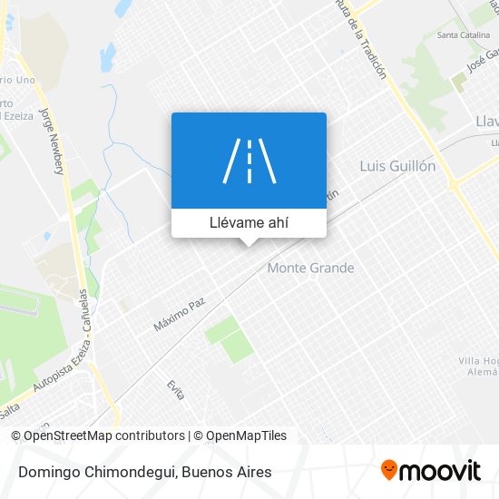 Mapa de Domingo Chimondegui