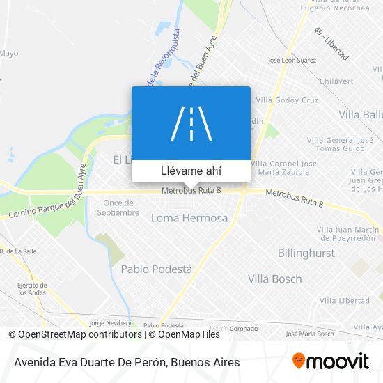 Mapa de Avenida Eva Duarte De Perón