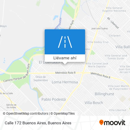 Mapa de Calle 172 Buenos Aires