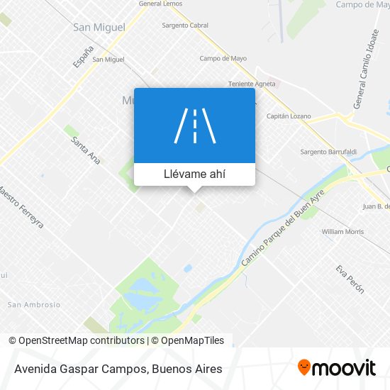 Mapa de Avenida Gaspar Campos
