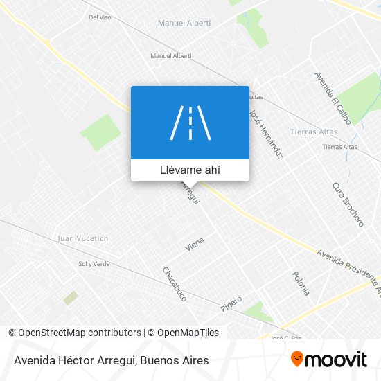 Mapa de Avenida Héctor Arregui