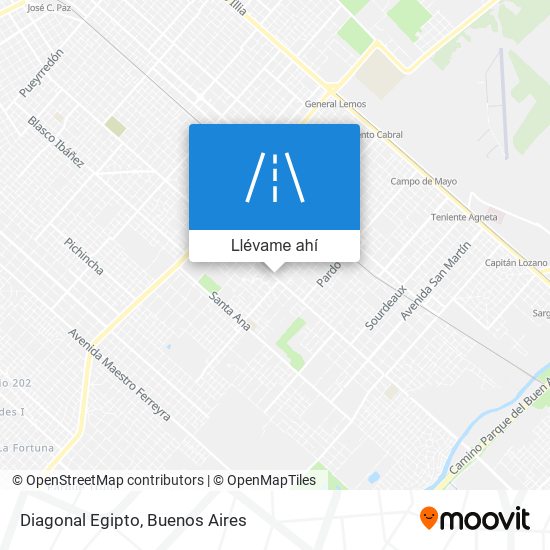 Mapa de Diagonal Egipto