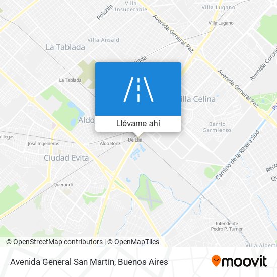 Mapa de Avenida General San Martín
