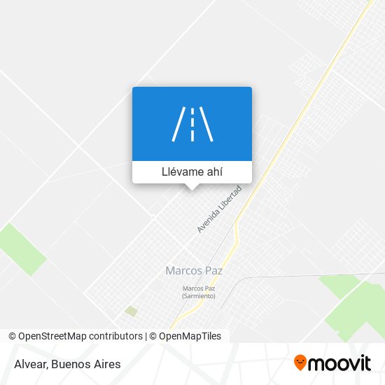 Mapa de Alvear