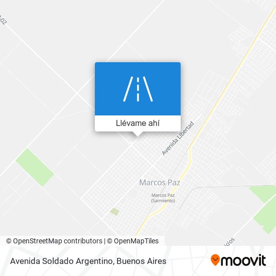 Mapa de Avenida Soldado Argentino