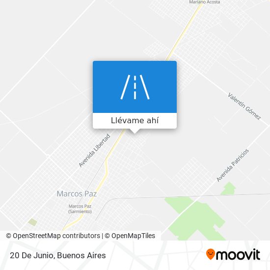 Mapa de 20 De Junio