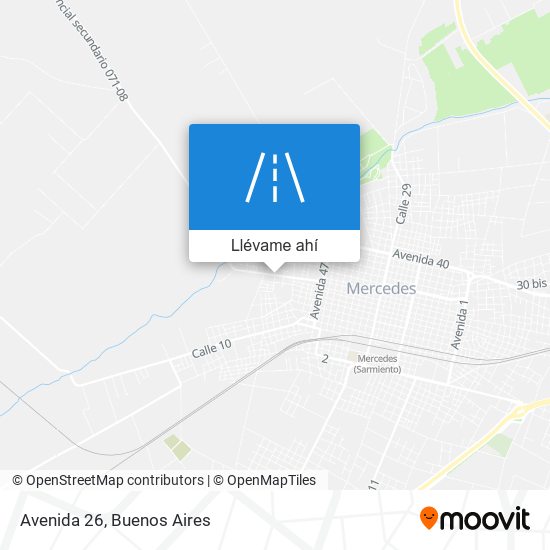 Mapa de Avenida 26