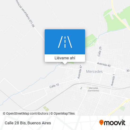 Mapa de Calle 28 Bis