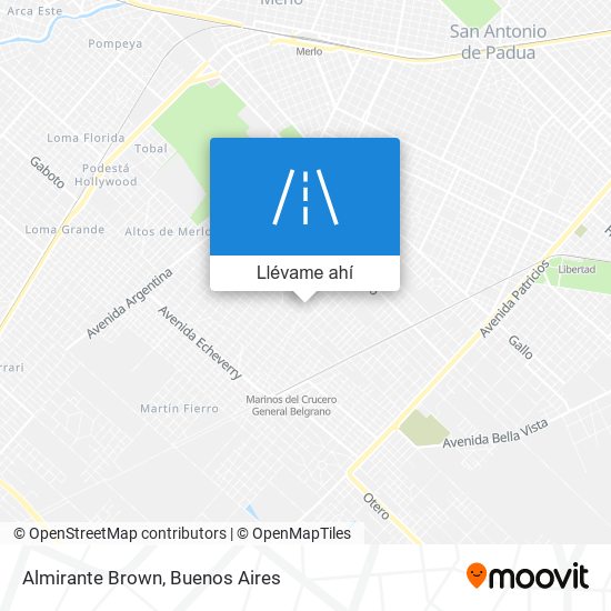 ¿cómo Llegar A Almirante Brown Merlo En Colectivo O Trenemk 1505