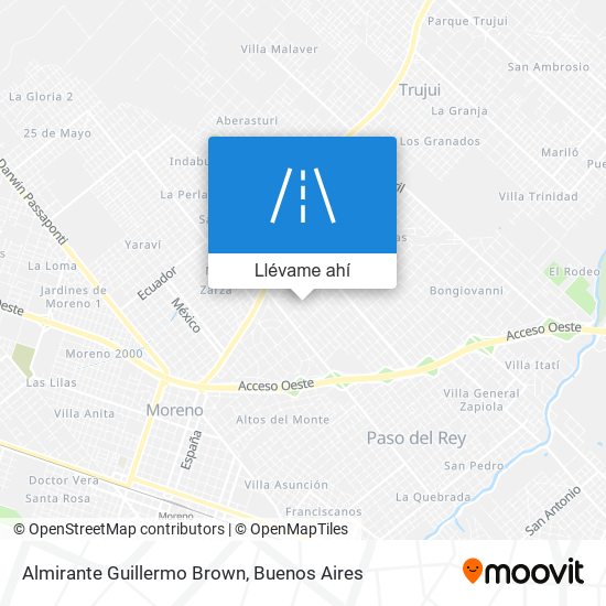 Mapa de Almirante Guillermo Brown