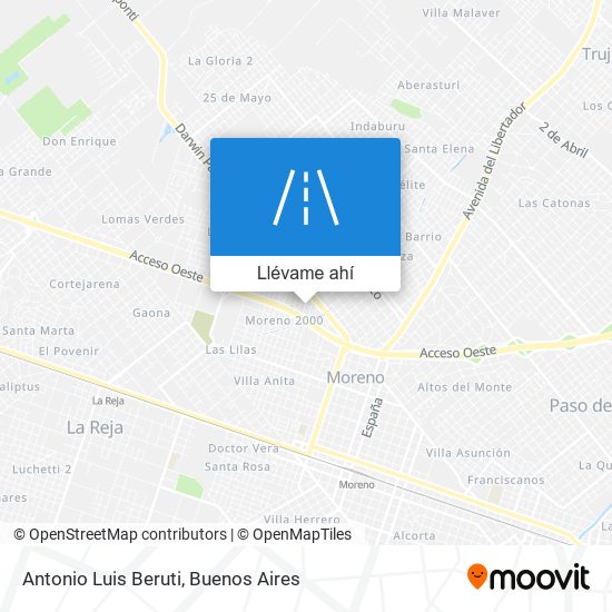 Mapa de Antonio Luis Beruti