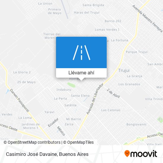 Mapa de Casimiro José Davaine