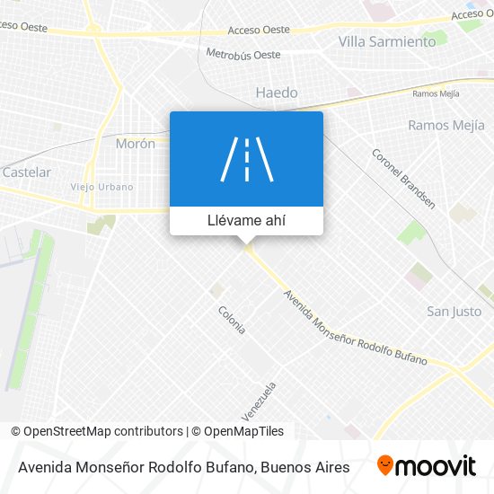 Mapa de Avenida Monseñor Rodolfo Bufano