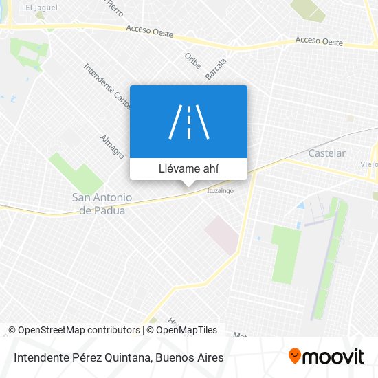Mapa de Intendente Pérez Quintana