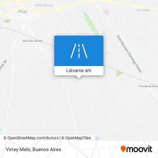 Mapa de Virrey Melo