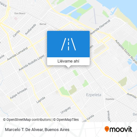 Mapa de Marcelo T. De Alvear