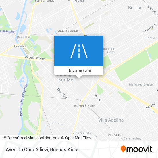 Mapa de Avenida Cura Allievi