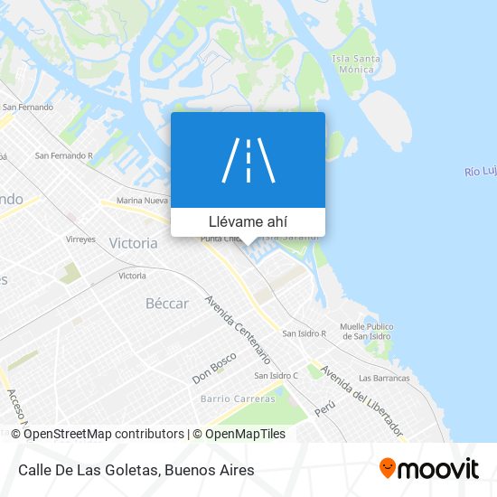 Mapa de Calle De Las Goletas