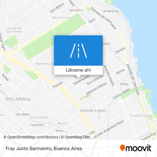 Mapa de Fray Justo Sarmiento