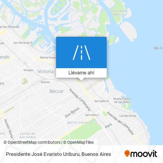 Mapa de Presidente José Evaristo Uriburu