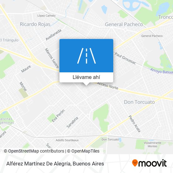 Mapa de Alférez Martínez De Alegría