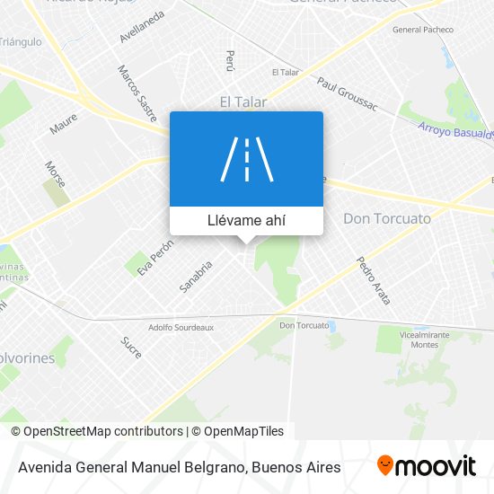 Mapa de Avenida General Manuel Belgrano