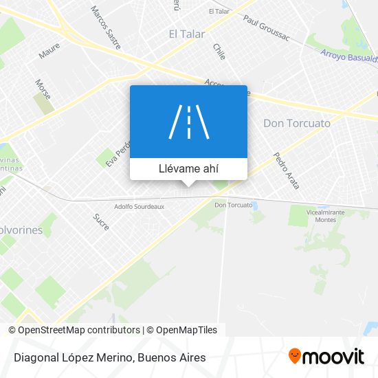Mapa de Diagonal López Merino