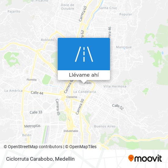 Mapa de Ciclorruta Carabobo