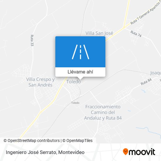 Mapa de Ingeniero José Serrato