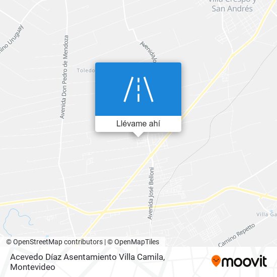 Mapa de Acevedo Díaz Asentamiento Villa Camila