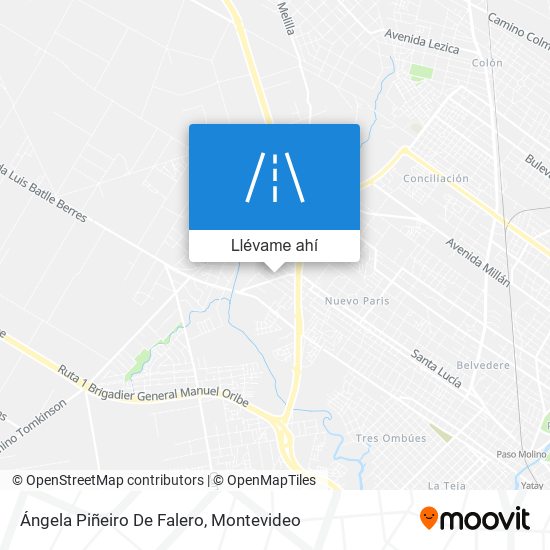 Mapa de Ángela Piñeiro De Falero