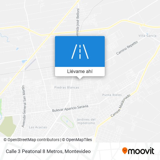 Mapa de Calle 3 Peatonal 8 Metros