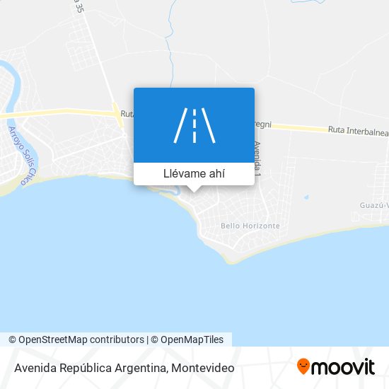 Mapa de Avenida República Argentina