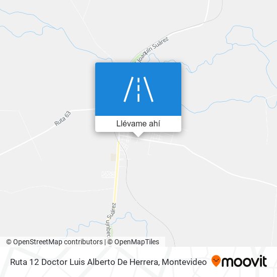 Mapa de Ruta 12 Doctor Luis Alberto De Herrera