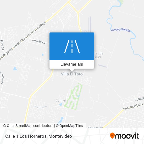 Mapa de Calle 1 Los Horneros