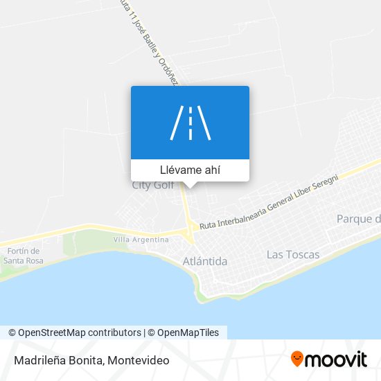 Mapa de Madrileña Bonita