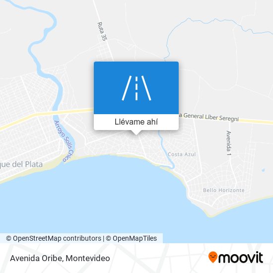Mapa de Avenida Oribe