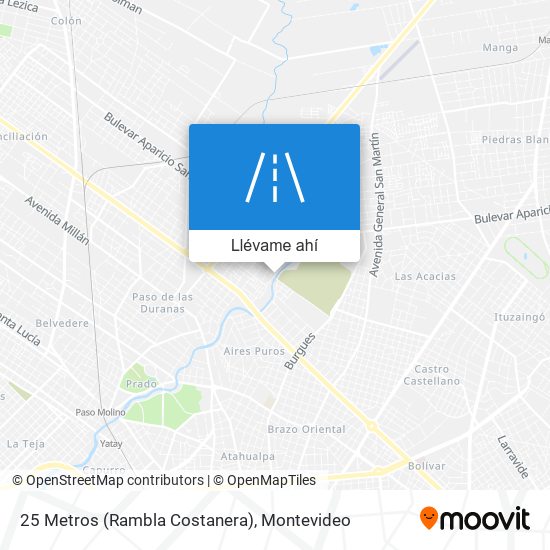 Mapa de 25 Metros (Rambla Costanera)