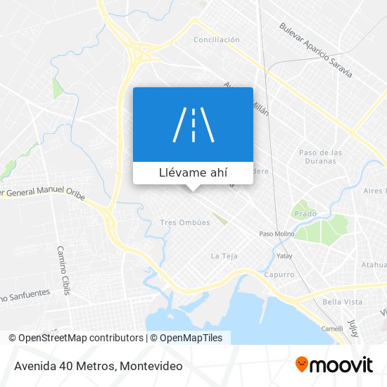 Mapa de Avenida 40 Metros