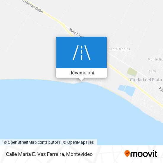 Mapa de Calle María E. Vaz Ferreira