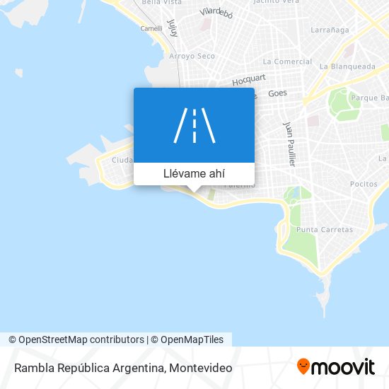Mapa de Rambla República Argentina