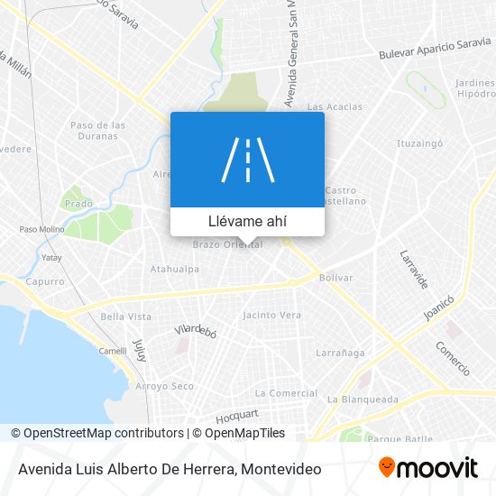 Mapa de Avenida Luis Alberto De Herrera