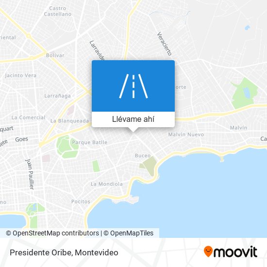 Mapa de Presidente Oribe
